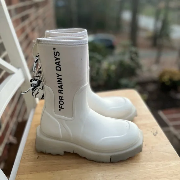 Off-White レインブーツ 37 Off-White | Shoes | White Off White Rain Boots Size 37